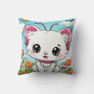 A Whimsical Coloring Adventure" Throw Pillow