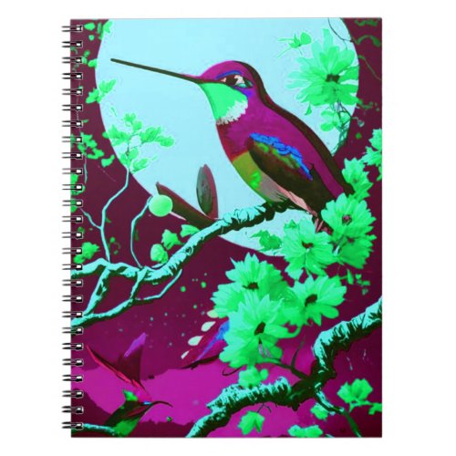  A Whimsical Dance of the Hummingbird Notebook