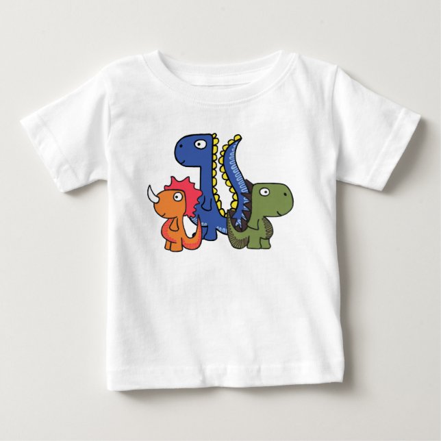 A whimsical dinosaur friend, cute and adorable. baby T-Shirt (Front)