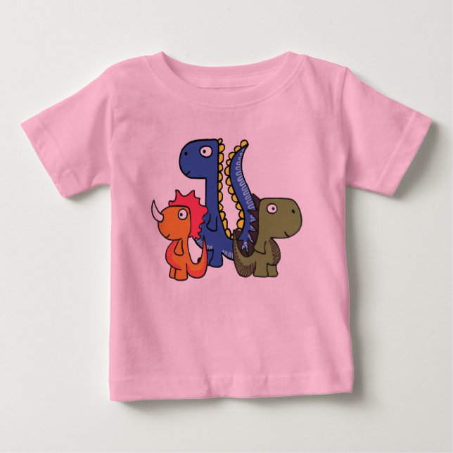 A whimsical dinosaur friend, cute and adorable. baby T-Shirt (Front)