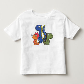 A whimsical dinosaur friend, cute and adorable. toddler t-shirt