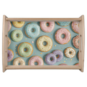 A Whimsical Pastel Donut Dream Serving Tray