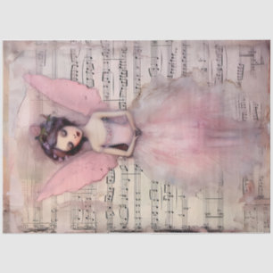 A Whimsical Pink Angel Series Design #11 Tissue Paper