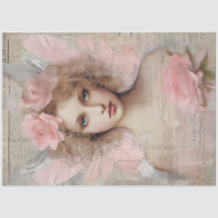A Whimsical Pink Angel Series Design #12 Tissue Paper