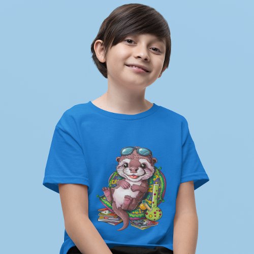 A whimsical vector illustration of an adorable bab T_Shirt