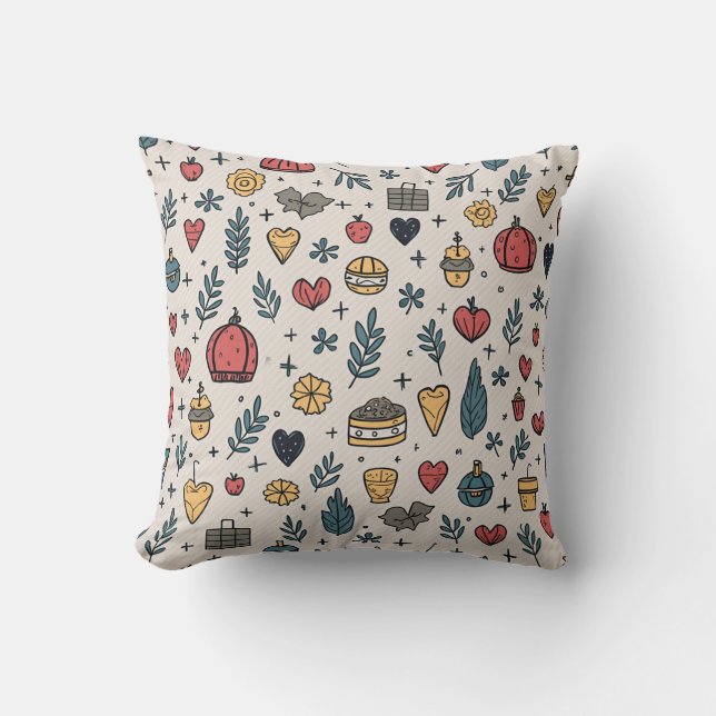 a whisper of petals throw pillow (Front)