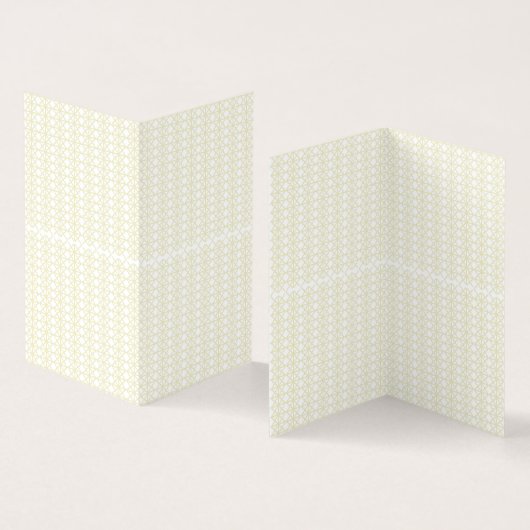 a white and gold geometric pattern (Inside and Outside)
