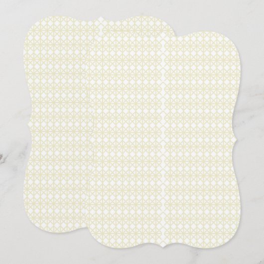 a white and gold geometric pattern (Front/Back)