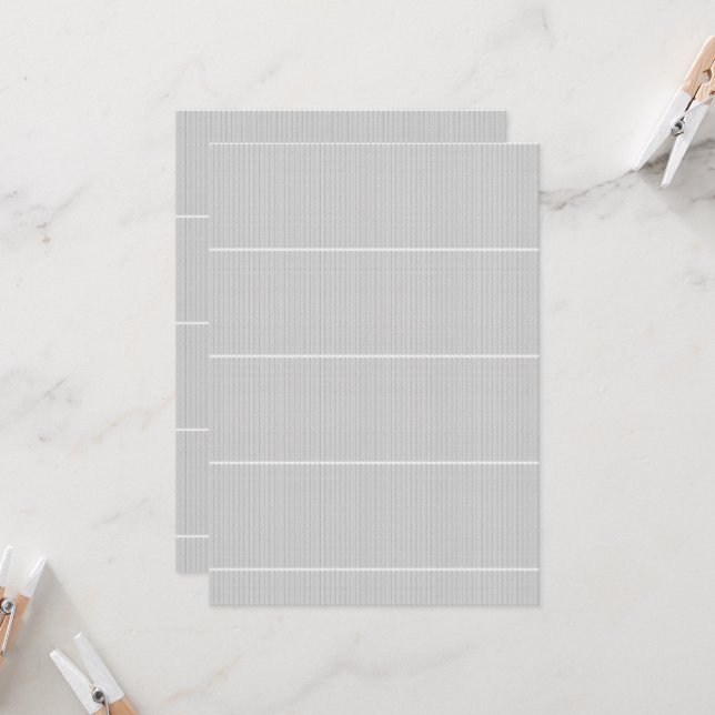 a white and gray wallpaper with a pattern on it invitation (Front/Back In Situ)