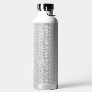 a white and gray wallpaper with a pattern on it water bottle