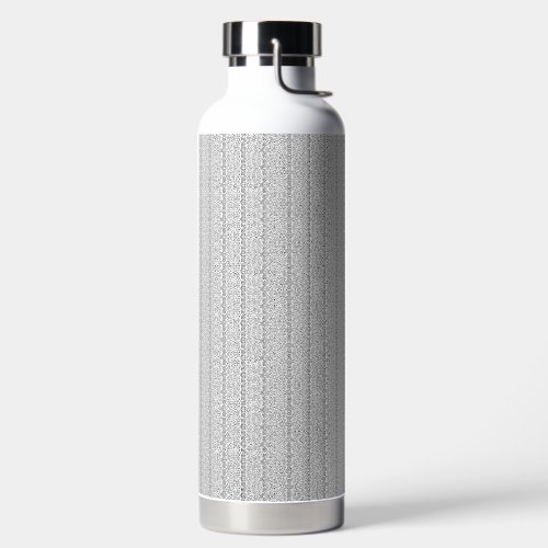 a white and gray wallpaper with a pattern on it water bottle