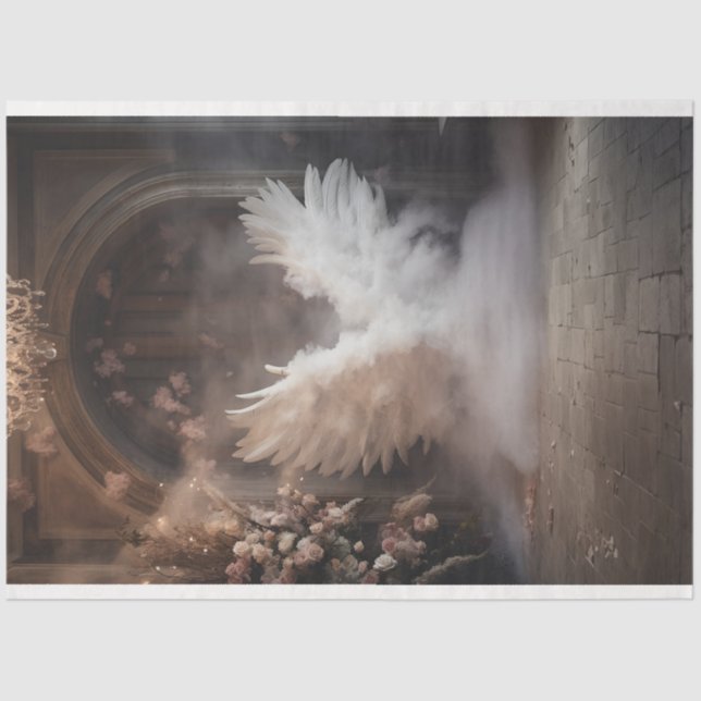 A White Angel Series Design 5 Tissue Paper (Front)