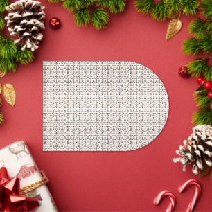 a white background with a brown pattern on it acrylic invitations