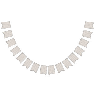 a white background with a brown pattern on it bunting flags