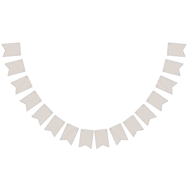 a white background with a brown pattern on it bunting flags (All)