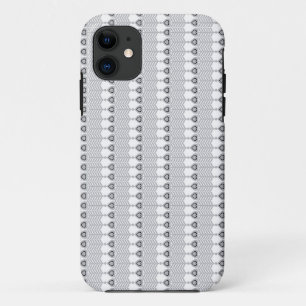 a white background with a pattern of circles iPhone 11 case
