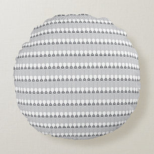 a white background with a pattern of circles round pillow