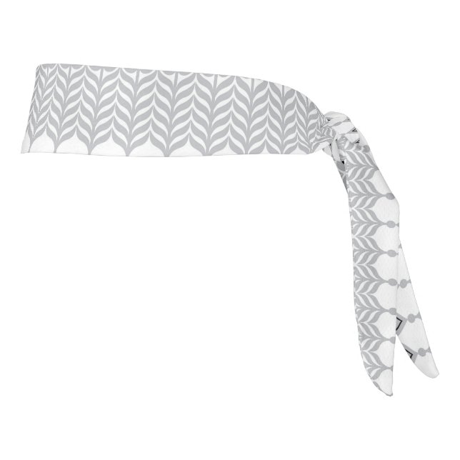  a white background with a pattern of circles tie headband (Rotate 90)