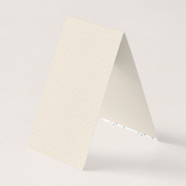 a white background with a pattern of small dots business card (Back)
