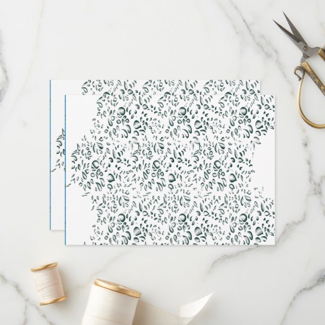 a white background with lots of drops of water program (Front/Back In Situ)