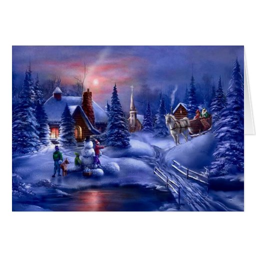 A White Christmas Greeting Card | Zazzle