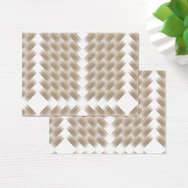 A white, equilateral triangle centered on a plain  (Desk)