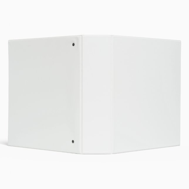 A white, equilateral triangle centered on a plain  3 ring binder (Background)