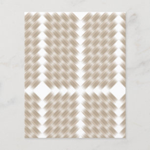 A white, equilateral triangle centered on a plain flyer