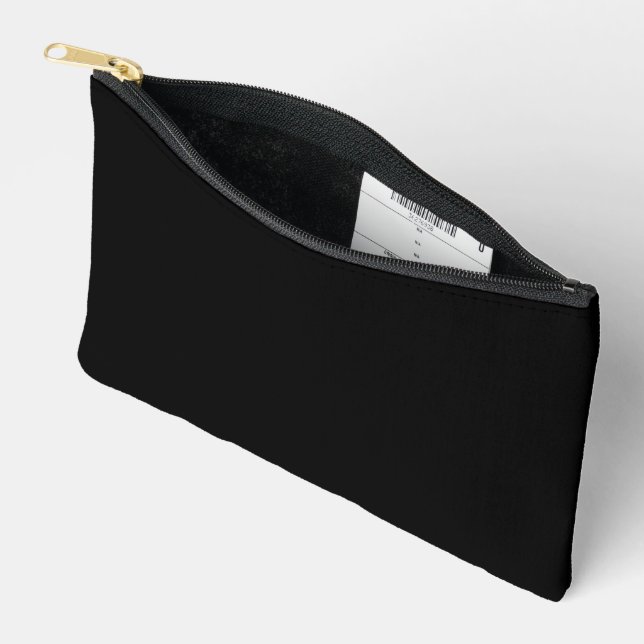A white full moon shines brightly against a dark n accessory pouch (Open)