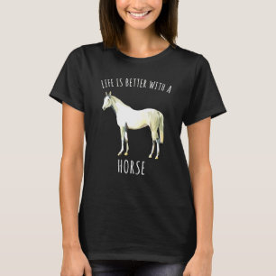 A White Horse Farm Animal T-Shirt