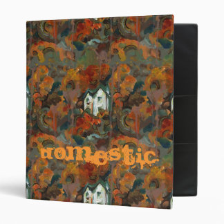 A White House & Autumn Trees 3 Ring Binder
