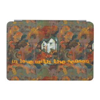 A White House & Autumn Trees Love the Season iPad Mini Cover