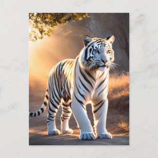 A White Tiger Postcard