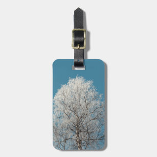 A White Willow Tree Against Cloudless Blue Sky Luggage Tag