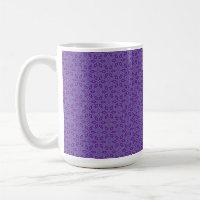 A white wrapping paper with a repeating pattern of coffee mug (Left)