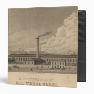 A Whitney and Sons' Car Wheel Works 3 Ring Binder
