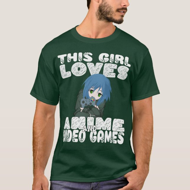 A Who Girl Loves Video Games funny T-Shirt (Front)