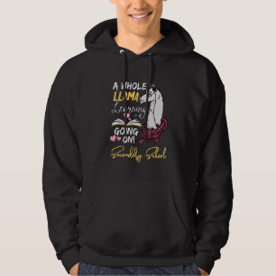 A Whole Llama Learning Going On In Secondary Schoo Hoodie