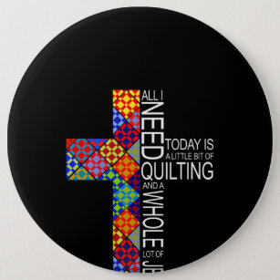 A Whole Lot Of Jesus And Quilting Sewing Crochet Button
