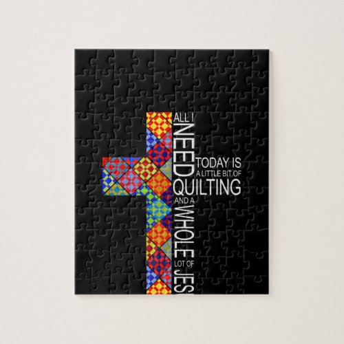 A Whole Lot Of Jesus And Quilting Sewing Crochet Jigsaw Puzzle