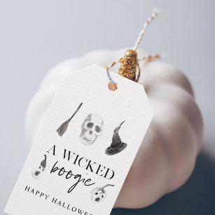 A Wicked Boogie   Happy Halloween Gift Tags