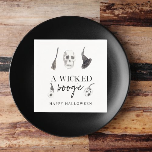 A Wicked Boogie  Happy Halloween Napkins