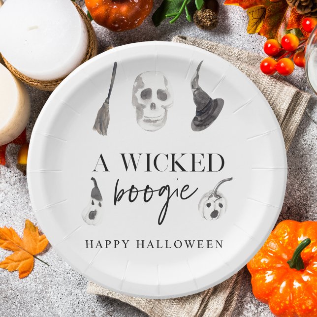 A Wicked Boogie | Happy Halloween Paper Plates (Creator Uploaded)