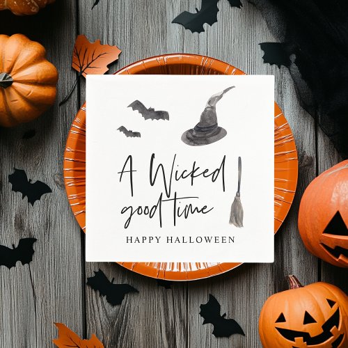 A Wicked Good Time  Happy Halloween Napkins