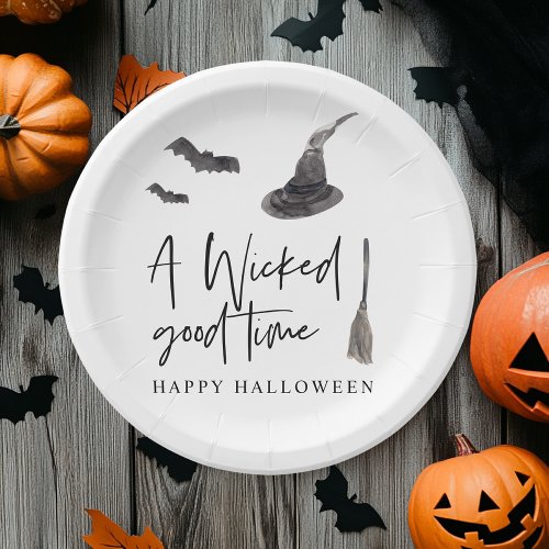 A Wicked Good Time  Happy Halloween Paper Plates