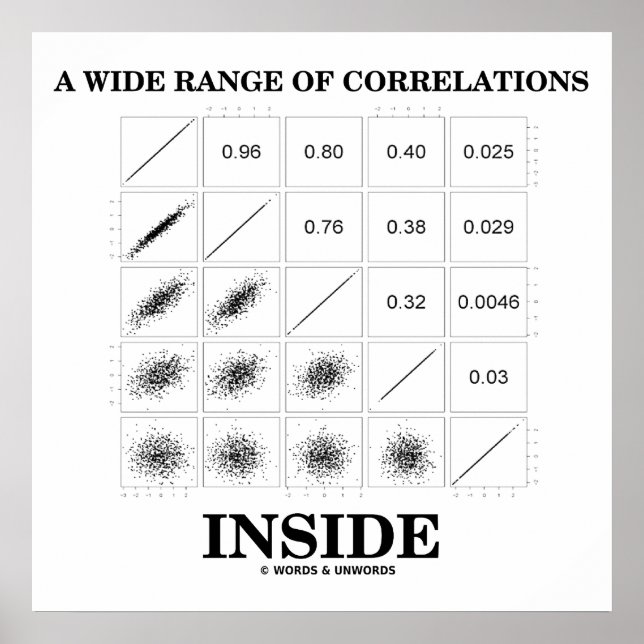 A Wide Range Of Correlations Inside (Statistics) Poster (Front)