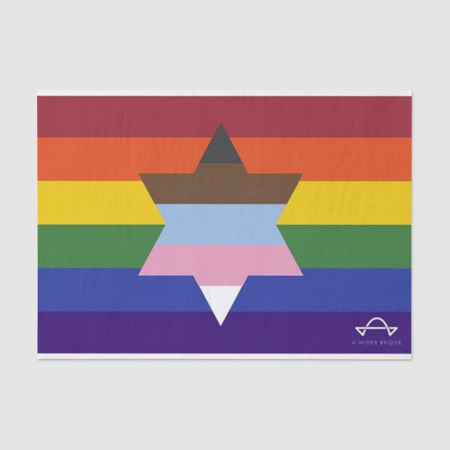 A Wider Bridge Flag Tissue Paper (Front)