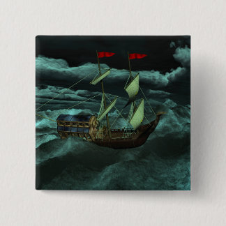 A Wild and Stormy Sea Button