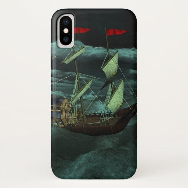 A Wild and Stormy Sea iPhone Case-Mate Case (Back)