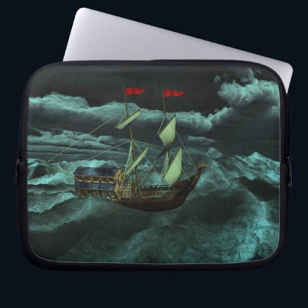 A Wild and Stormy Sea Laptop Sleeve